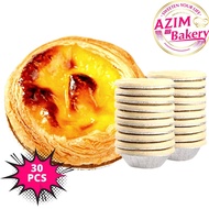 (NO CODONLY ONLINE PAYMENT)Rich Portuguese Egg Tart Shell 30pcs Original | Pandan | 30pcs (Halal) by