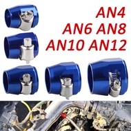Hose Clamp AN4 AN6 AN8 AN10 AN12 Fuel Pipe Clip Oil Water Tube Hose Fittings Finisher Clamps Hex Fin
