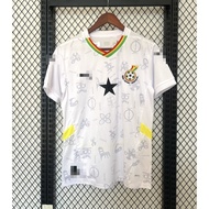 S-XXL       Fan Version 2025-26 Ghana Home Team Football Short Sleeved High-quality Jersey