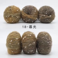 50g/Roll Soft Mohair Yarn Gradient Snowflake Dot  Knitting Angora Yarn for DIY KnittingFluffy Lace Y