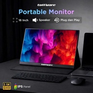 Taffware Portable Monitor 16 Inch IPS QHD 2.5K 60Hz Type C 3D Audio - 1600XTS-2