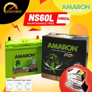 NS60L NS60LS NS60 NS60RS 46B24 | AMARON GO | Car Battery Bateri Kereta | Proton Saga FLX Proton Wira