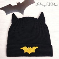 HANDMADE BATMAN BEANIE/BAT HAT/CAT HAT/CAT BEANIE/CUTE BEANIE HAT/VIRAL/KOREAN FASHION/AESTHETIC/KAW