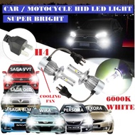 Car H4 3Pin Led Headlight Headlamp Led Light Bulb Saga vvt Wira Exora Persona Iswara Lampu Kereta