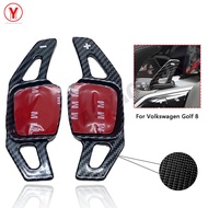 Carbon Fiber Car Steering Wheel Shift Paddle For Volkswagen VW Golf 8 Mk8 B8 MK7 CC TIGUAN L Teramon