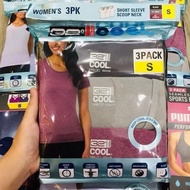 [ Set of 3 Women's Cool T-shirts BUY DIRECTLY AT COSTCO USA ] 32 DEGREES Ladies' Cool Tee 3-pack US 