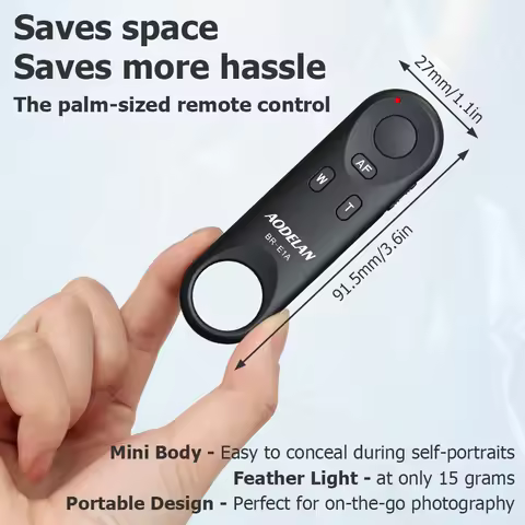 Replace Canon BR-E1 Wireless Bluetooth Remote Control Shutter Release for Canon R50V, R100, R, Ra, R