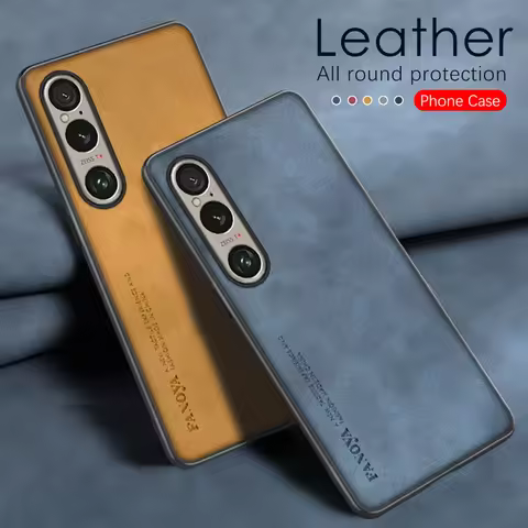 Case for Sony Xperia 1 VII 5G Leather Silicone Protection Hard Shockproof Full Camera Phone Cover So
