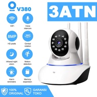 V380 3ATN IP Kamera CCTV 8MP WiFi Kamera 3 Antena 360 Panorama motion detection night vision