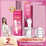 2Pcs/Box ACCUFAST Pregnancy Weeks Test Kit for Women Count HCG Change Pregnancy Test