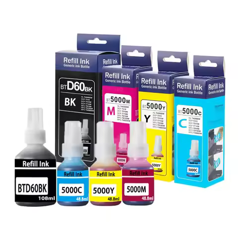 For Brother BTD60BK BT5000 Dye Ink Refill Ink Kit For Brother DCP-T300 T310/DCP-T500W/DCP-T700W/T800