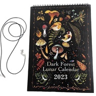 2023 Dark Forest Lunar Calendar Art Illustrated Wall Calendar For Office Home Wall pendant Art Moon 