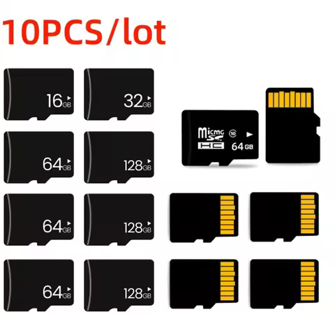 10PCS TF Card Class10 128GBCustom LOGO 256GB cartao de 32GB 64GB 16G SD Card 8G 4GB 2GB Flash Memory