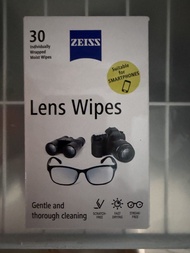 ZEISS Lens Wipes 30 Individually Wrapped Moist Wipes