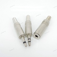 1/5psc 3.5mm mono/Stereo 2 3 pole Metal Male female Jack Plug Solder audio socket adapter socket for