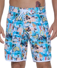 69SLAM MEN PARADISE JORDAN 4WAYS STRETCH BOARDSHORT | กางเกงขาสั้นผู้ชาย แบบผูกเชือก กางเกงวายน้ำ กา