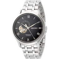 PRESAGE Seiko Stamped Black Dial Semi-Skeleton Dual Curved Sapphire Glass SARY093