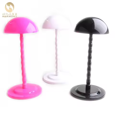 XUCHANG HARMONY 3 Colors Lamp Wig Stand Holder Type Mushroom Head Portable Plastic It Is Used to Dis
