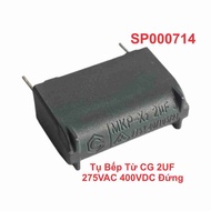 CG Induction Cooker Capacitor 2UF 275VAC 400VDC Vertical