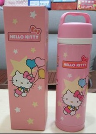 正版 Hello Kitty保溫瓶 304不銹鋼 附提把 500ml 耐熱100度c 全新品 可在三重當面自取