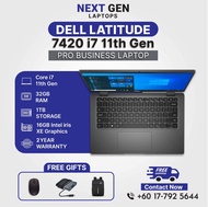 Dell Latitude 7420 |  i7 11th Gen Laptop | 32GB RAM | 1TB SSD | 14” FHD | Business Laptop | 2 Years 