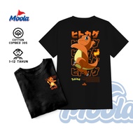 POKEMON T-shirt | CHARMANDER | Non Official | Premium Cotton 30's - Babies, Children, Ages 123456789