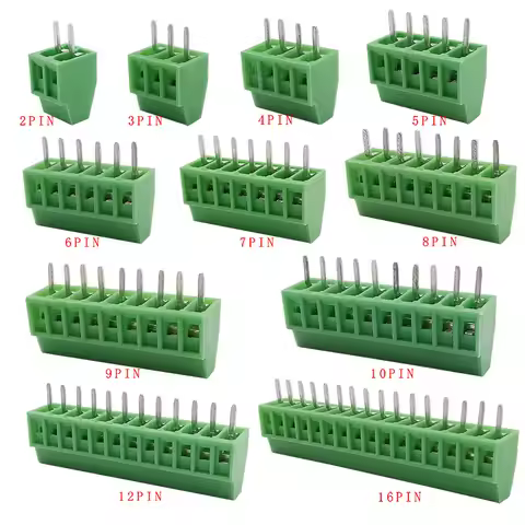5/10pcs KF128 2.54mm 0.1" Pitch Mini PCB Screw Terminal Block Connector for Wires 2P 3P 4P 5P 6P 7P 