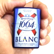 Kronenbourg 1664 Blanc Oil Lighter ZP Flame Windproof