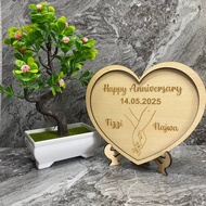 Happy Anniversary Gift l Hadiah Anniversary l Love shape