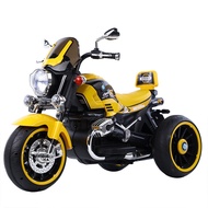 Children's Electric Motorcycle, Rechargeable Three-Wheeler, Suitable for Boys and Girls, Toddler Wal