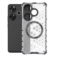 Đối với Redmi Turbo 3 5g dạng nhẫn từ tính Ốp lưng điện thoại MagSafe vòng sạc không dây ống kính bả