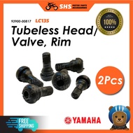 100% ORIGINAL💯 YAMAHA LC135 Tubeless Head / Valve , Rim 2PCS / 93900-00817