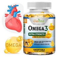 Omega-3 Fish Oil 2000mg Supplement-Support Cardiovascular,Joint and Brain Health-Contain EPA and DHA
