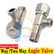 Low Price -- Best Stainless Steel 304 （One Way Angle Valve）Two Way Angle Valve, 1/2"x 1/2", COD