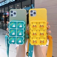 Cute Little Dinosaur Pickup with Zipper Coin Purse Mobile Phone Case Soft Shell for Vivo Y17s Y78 5g V29 Lite Y27 Y36 V27e V27 V27pro Y02 4g Y02a Y11 4g 2023 V25 V Cellphone Casing