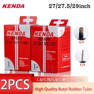 2PCS KENDA Bicycle Inner Tube For Mtb 27/27.5/29Inch Presta Schrader Valve Butyl Rubber Camera Tube 