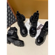 35-43 Size Large Size Women's Shoes 42 Heightened Thick-Soled Short Boots Women 41 Fashion Lace-Up S