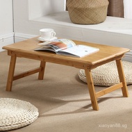 Table0J Solid Wood Student Bay Window Study Dormitory Folding Table Lazy Kang Table Desk Computer De