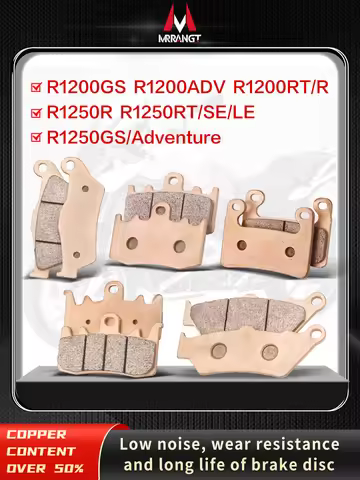 Mrrangt Motorcycle Metal sintering brake pad fit for BMW R1200GS R1200RT R1250R R1250RT R1250SE R125