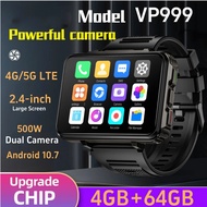 Rainbuvvy VP999 4G Smart Watch 4GB RAM 64GB ROM Android 10.7 Ultra Large Screen 2.4 inch Dual Camera