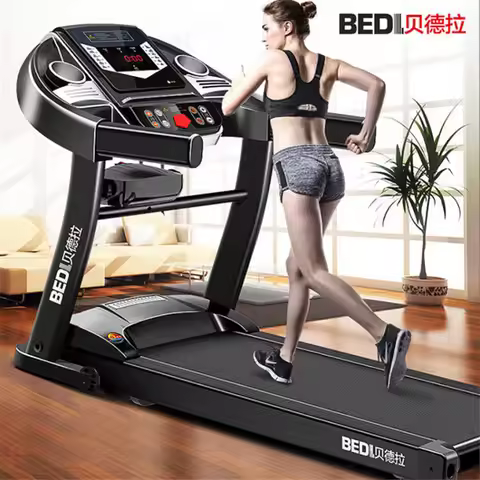 Luxury household electric treadmill, large treadmill gym single function folding silent treadmill fa