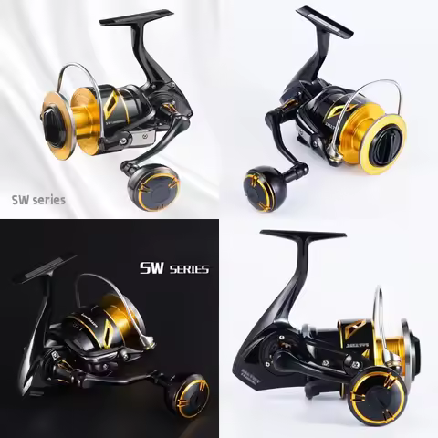 CNC Full Metal Saltwater Spinning Fishing Reel Iron Plate Trolling Jigging Reel SW4000XG SW5000XG SW