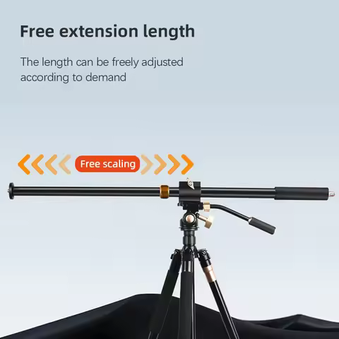 36.6in Tripod Extension Boom Arm with Quick Release Plate 10KG/22lbs Load Capacity 2 Adjustable Sect