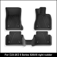 Suitable for 23-25 BMW BMW 5 Series 520i/i5 Car Feet Mat TPE Feet Mat Trunk Mat