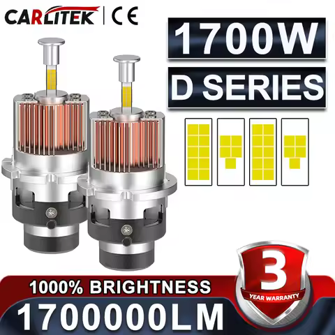 1700W D2S D4S LED Headlights HID 360 D1S D3S D5S D8S D1R D2R D3R D4R 9580 CSP Canbus EMC 6000K Super