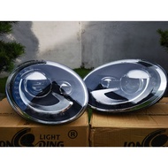 Volkswagen beetle headlights beetle headlamp with daylight lci facelift style with bulb and ballast 