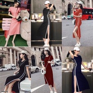TwinsShopVip TW6914 long dress split back