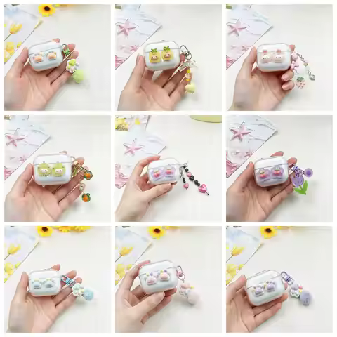 cartoon cute keychain case For JBL W300TWS /WAVE FLEX /FLEX 2 case for JBL COMPACT /T280x2 Silicone 