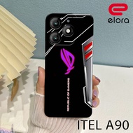 HP Itel A90 2025 - Elloraa.id - Itel A90 2025 Casing - ROG Motif - Cellphone Protector - Itel - Soft