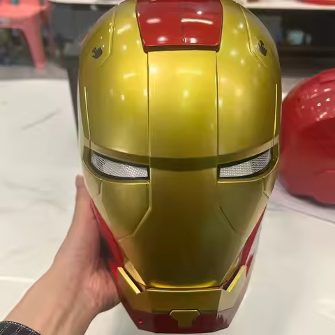 Comics Iron Man Helmet Electric Wearable Mask 1:1 Automatic Opening And Closing Model Characters Adu